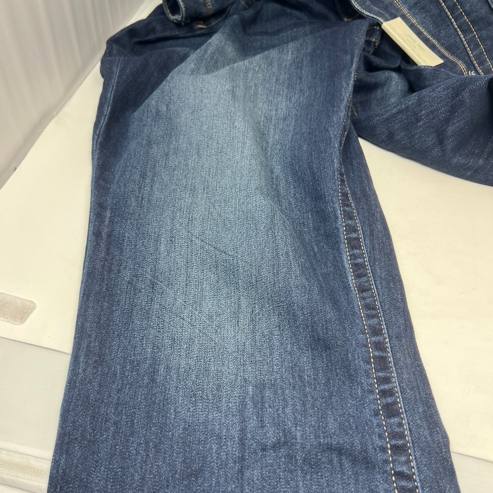 NWT Maurices Blue Jeans Mid Rise Slim Boot Size 22W Short - Picture 10 of 11